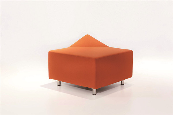 简约个性布艺沙发 办公休闲商务接待会客茶几组合异形创意休息沙发