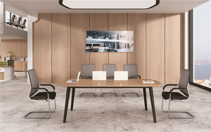 简易洽谈会议室桌椅组合-简约现代办公桌