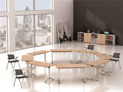大型會議桌長桌-簡約現代會議室桌