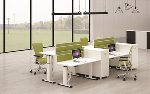 成都辦公家具辦公桌 組合屏風辦公桌4人位電腦桌職員桌辦公桌椅