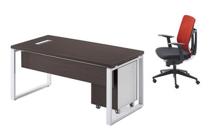 办公桌-简约现代电脑桌-钢木主管桌经理桌时尚